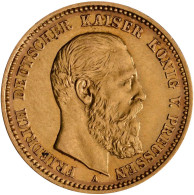 Preußen - Anlagegold: Friedrich III. 1888: 10 Mark 1888 A, Jaeger 247. 3,97 G, 9 - 5, 10 & 20 Mark Goud