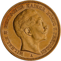 Preußen - Anlagegold: Wilhelm II. 1888-1918: 20 Mark 1889 A, Jaeger 250. 7,94 G, - 5, 10 & 20 Mark Goud