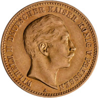 Preußen - Anlagegold: Wilhelm II. 1888-1918: 10 Mark 1901 A Und 1907 A. Jaeger 2 - 5, 10 & 20 Mark Goud