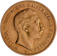 Preußen - Anlagegold: Wilhelm II. 1888-1918: 10 Mark 1901 A Und 1907 A. Jaeger 2 - 5, 10 & 20 Mark Gold