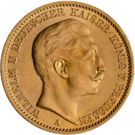 Preußen - Anlagegold: Wilhelm II. 1888-1918: 20 Mark 1909 A, Jaeger 252. 7,97 G, - 5, 10 & 20 Mark Gold