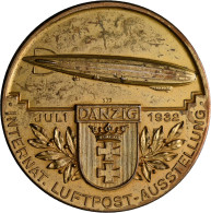 Medaillen Deutschland - Geographisch: Danzig, Internationale Luftpost-Ausstellun - Sonstige & Ohne Zuordnung