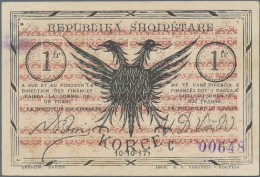 Albania: Albanian Self Government And Albanian Republic – Coriza/Korytza, Set Of - Albania