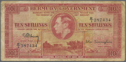 Bermuda: Bermuda Government 10 Shillings 12th May 1937 With Fractional Serial Nu - Bermude