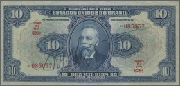 Brazil: República Dos Estados Unidos Do Brasil, Pair With 10 And 20 Mil Reis ND( - Brasile