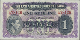 East Africa: The East African Currency Board, Very Nice Set With 4 Banknotes, Se - Autres - Afrique