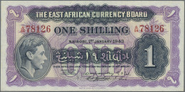 East Africa: The East African Currency Board, Very Nice Set With 4 Banknotes, Se - Sonstige – Afrika