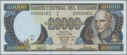 Ecuador: Banco Central Del Ecuador, Banco Internacional And Banco Sur Americano, - Ecuador