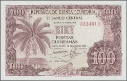 Equatorial Guinea: Banco Central - República De Guinea Ecuatorial, Lot With 100, - Guinée Equatoriale