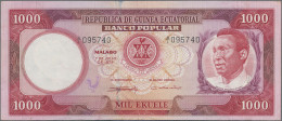 Equatorial Guinea: Banco Popular - República De Guinea Ecuatorial, Lot With 8 Ba - Equatoriaal-Guinea