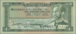 Ethiopia: State Bank Of Ethiopia, Set With 5 Banknotes, Series 1961/66, With 100 - Ethiopië