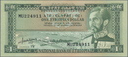Ethiopia: State Bank Of Ethiopia, Set With 5 Banknotes, Series 1961/66, With 100 - Aethiopien