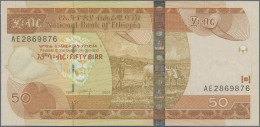 Ethiopia: National Bank Of Ethiopia, Lot With 15 Banknotes, Series 1976-2011, Co - Etiopia