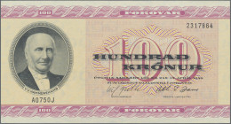 Faeroe Islands: Faeroe Islands Government, Very Nice Lot With 4 Banknotes, 1975- - Färöer Inseln