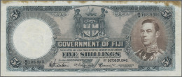 Fiji - Bank Notes: Government Of Fiji, Lot With 3 Banknotes, Series 1938-1950, I - Figi