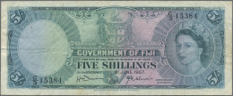 Fiji - Bank Notes: Government Of Fiji, Nice Lot With 6 Banknotes, Series 1957-19 - Fidji