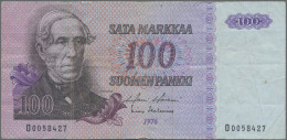 Finland: Suomen Pankki, Lot With 9 Banknotes, Series 1963-1991, Consisting 1, 5 - Finnland