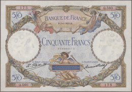 France: Banque De France, Lot With 7 Banknotes, Series 1927-1937, With 10 Francs - 1955-1959 Sobrecargados (Nouveau Francs)