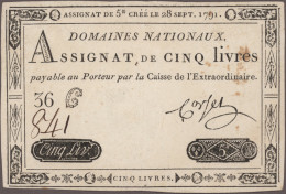 France: Huge Lot With 21 Different French Assignats, Series 1791-1796 And 1 Bank - Other & Unclassified