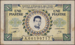 French Indochina - Bank Notes: Gouvernement Général De L'Indochine And Institut - Indochine