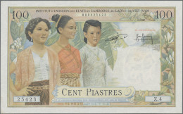 French Indochina - Bank Notes: Institut D'Émission Des États Du Cambodge, Du Lao - Indocina