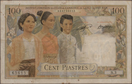 French Indochina - Bank Notes: Institut D'Émission Des États Du Cambodge, Du Lao - Indocina