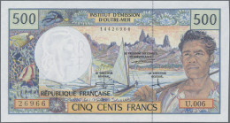 French Pacific Territories: Institut D'Émission D'Outre-Mer, Lot With 6 Banknote - Frans Pacific Gebieden (1992-...)