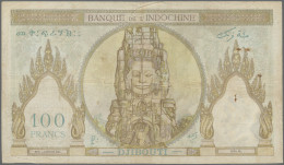 French Somaliland: Banque De L'Indochine – DJIBOUTI/FRENCH SOMAILAND, Lot With 5 - Sonstige – Afrika