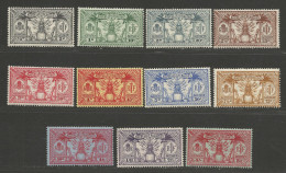 NOUVELLES-HEBRIDES N° 80 à 90 Série Complète NEUF*  TRACE DE CHARNIERE / Hinge / MH - Unused Stamps