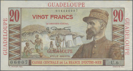 Guadeloupe: Caisse Centrale De La France D'Outre-Mer – GUADELOUPE, Pair With 10 - Altri – America