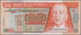 Guatemala: Banco De Guatemala, Huge Lot With 28 Banknotes, Series 1942-2012, Com - Guatemala