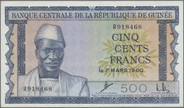 Guinea: Banque De La République De Guinée, Series 1960, Set With 50 Francs (P.12 - Guinee