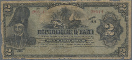 Haiti: République D'Haïti, Nice Lot With 4 Banknotes, Series 1827-1950, Comprisi - Haïti