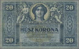 Hungary: Hungarian Post Office Savings Bank, 20 Korona 1919, P.38b, Some Small F - Hungary