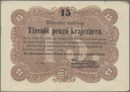 Hungary: Huge Lot Hungary With 23 Banknotes, Series 1849-1945, 15 Pengö Krajczar - Ungarn