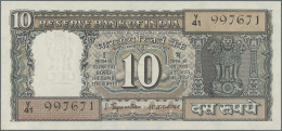 India: Reserve Bank Of India, Lot With 15 Banknotes, Series 1967-1987, With 2x 5 - India