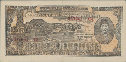 Indonesia: Republic Indonesia, Lot With 10 Banknotes, Series 1947-1947, With 1, - Indonesië