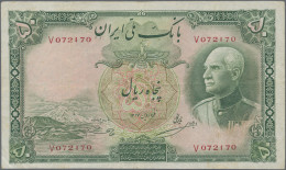 Iran: Bank Melli Iran, 50 Rials SH1317(1938), P.35Aa, Minor Margin Split, Severa - Iran