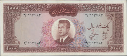 Iran: Bank Markazi Iran, 1.000 Rials SH1331(1962), P.75, Almost Perfect With A V - Irán