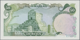 Iran: Bank Markazi Iran, Lot With 5 Banknotes Overprint Series ND(1979), With 50 - Irán