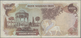 Iran: Bank Markazi Iran, 1.000 Rials ND(1979) Overprint Series, P.121a With Sign - Iran