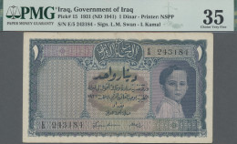 Iraq: Government Of Iraq, 1 Dinar 1931 (ND 1941), P.15, Some Minor Repairs Upper - Irak