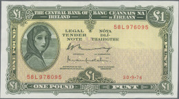 Ireland: Central Bank Of Ireland, Small Lot With 3 Banknotes, 10 Shillings 1968 - Irlanda