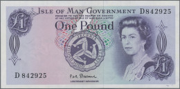 Isle Of Man: Isle Of Man Government, Lot With 6 Banknotes, Series ND(1972-1979), - Other & Unclassified