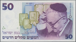 Israel: Bank Of Israel, Lot With 12 Banknotes, Series 1986-2007, With 1, 5, 10, - Israele
