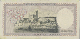 Italy: Banca D'Italia, 50.000 Lire Leonardo Da Vinci, 19.07.1970 With Signatures - Andere & Zonder Classificatie
