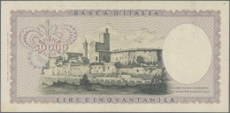 Italy: Banca D'Italia, 50.000 Lire Leonardo Da Vinci, 19.07.1970 With Signatures - Sonstige & Ohne Zuordnung