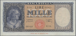 Italy: Banca D'Italia, Lot With 7 Banknotes, Series 1944-1984, With 100 Lire 194 - Sonstige & Ohne Zuordnung