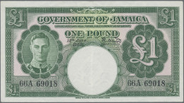 Jamaica: Government Of Jamaica, 1 Pound 15th June 1950, P.41b, Excellent Origina - Giamaica