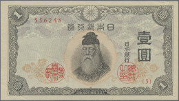 Japan: Bank Of Japan, Lot With 7 Banknotes, Series ND(1943-45), With 1, 5 And 10 - Japan